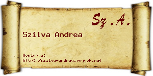 Szilva Andrea névjegykártya